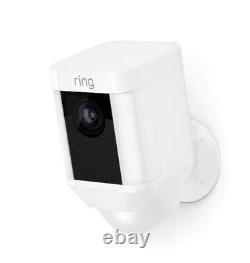 Ring Spotlight Cam Battery Rectangle Security Wireless Surveillance Camera white
