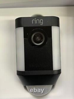Ring Spotlight Cam Battery Security Camera BLACK with ACCESSORIES (OPEN BOX)