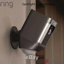 Ring Spotlight Cam Battery Wireless HD 1080p Outdoor Security Video Camera Black