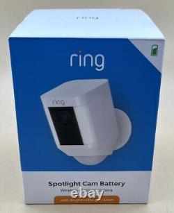 Ring Spotlight Cam Battery-powered Security Camera White (mvp021737)