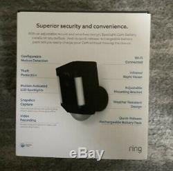 Ring Spotlight Cam HD Security Camera with 1080p HD Video Two-Way Audio Black
