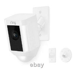 Ring Spotlight Cam Mount Hardwired Wired Smart Outdoor Security Camera