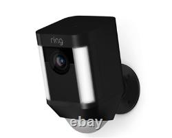 Ring Spotlight Cam Outdoor Battery Powered Security Camera 2nd Gen Black