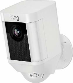 Ring Spotlight Cam Outdoor Battery-Powered Security Camera White- Brand New