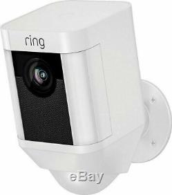 Ring Spotlight Cam Outdoor Battery-Powered Security Camera White- Brand New