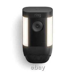 Ring Spotlight Cam Pro Battery Smart Security Video Camera with LED Lights Black