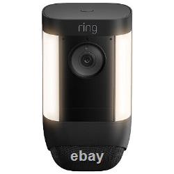 Ring Spotlight Cam Pro Outdoor Wireless 1080p Battery Surveillance Camera Black