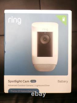 Ring Spotlight Cam Pro Outdoor Wireless 1080p Battery Surveillance Camera #C1