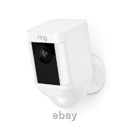 Ring Spotlight Cam Wire-free Battery HD Security Camera White