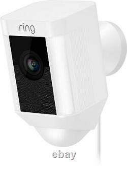 Ring Spotlight Cam Wired 1080 HD Built-in Spotlight Siren Alarm Alexa