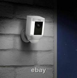 Ring Spotlight Cam Wired HD Security Camera LED Spotlight Two-Way Talk