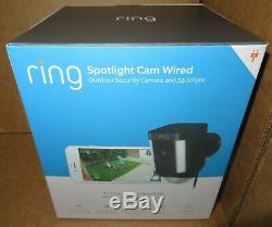 Ring Spotlight Cam Wired Outdoor Security Camera & Spotlight 8SH1P7-BENO Sealed
