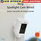 Ring Spotlight Cam Wired Outdoor Security Camera White WiFi WIRED Light Alexa