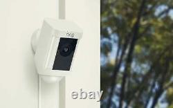 Ring Spotlight Cam Wired Outdoor Security Camera WiFi WIRED Light Alexa W / B