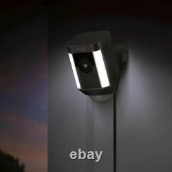 Ring Spotlight Cam Wired Plugged-in HD Security Camera with Two-Way Talk & Alexa