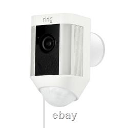 Ring Spotlight Cam Wired Plugged-in HD Security with Two-Way Talk & Siren &Alexa