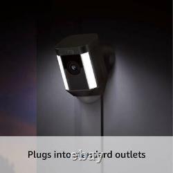 Ring Spotlight Cam Wired Plugged-in HD Security with Two-Way Talk & Siren &Alexa