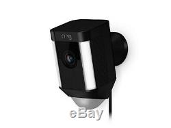 Ring Spotlight Cam Wired Security Camera 8SH1P7-BEN0 Black -Alexa