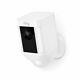 Ring Spotlight Cam battery Outdoor Rectangle Security Camera, White New