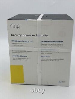 Ring Spotlight Wired Security Camera with Motion Detection & Night Vision White