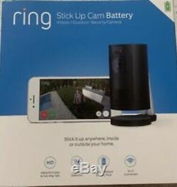 Ring Stick Up Cam Battery Black Wireless Security Camera 8SS1S8-BEN0