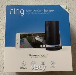 Ring Stick Up Cam Battery Black Wireless Security Camera 8SS1S8-BEN0 BRAND NEW