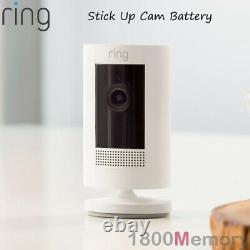 Ring Stick Up Cam Battery HD 1080p Wi-Fi Security Video Camera Gen3 White 2 Pack