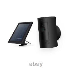 Ring Stick Up Cam Battery & Solar Panel Indoor/Outdoor 1080p HD 2way talk Black