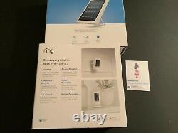 Ring Stick Up Cam Battery & Solar Panel Indoor/Outdoor 1080p HD 2way talk White