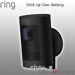 Ring Stick Up Cam Battery Wireless HD 1080p Outdoor Security Video Camera Black