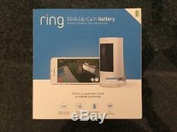Ring Stick Up Cam Battery Wireless Indoor/ Outdoor Security Camera White NEW