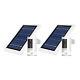 Ring Stick Up Cam Battery with Solar Panel Bundle Security Camera (2 Pack, White)