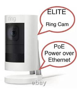 Ring Stick Up Cam ELITE PoE Indoor/Outdoor Power over Ethernet ELITE