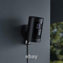 Ring Stick Up Cam Elite Smart Home Wired Indoor / Outdoor Security Camera- Black