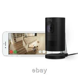 Ring Stick Up Cam Elite Wired 1080p HD Smart Security Camera Works With Alexa