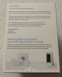 Ring Stick Up Cam Wired White Security Camera 8SS1E8-WEN0 NEW Factory Sealed