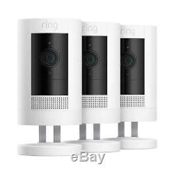 Ring Video Doorbell 2 with 3 Stick Up Cam Battery Home Security Camera + $100