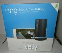 Ring stick Up Cam Battery Wireless Indoor/Outdoor Security Camera Black Sealed