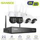 SANNCE 5MP 10CH NVR Wireless 3MP Home Security Camera System Two Way Audio IP66