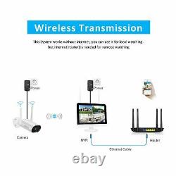 Security Camera System Home Wireless 1080P 8CH HD IP Audio 2MP WIFI 1TB Outdoor