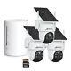 Security Camera System Outdoor Wireless 4 Cam-Kit Solar Powered Home 360° PTZ 2K