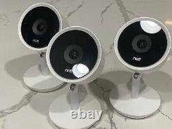 Set Of Three! Nest Cam IQ Indoor 1080p HD Wifi Security Cameras