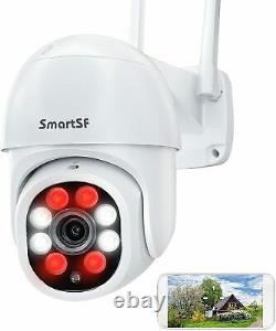 SmartSF HD 3MP Wireless outdoor Security Camera System 8CH WIFI NVR with 1TB HDD