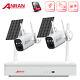 Solar Battery 8CH NVR Outdoor Wireless Security Camera System WIFI IP Audio Kit