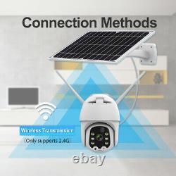 Solar Battery Powered Camera Home Security Outdoor Wireless WiFi Cam Pan Tilt US
