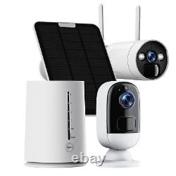Solar Battery Powered Security Camera System Wireless Surveillance Cam Outdoor