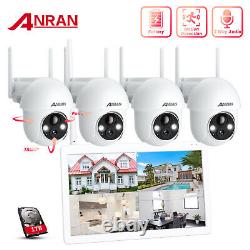 Solar Battery Security Camera System Wireless Outdoor 2 Way Audio Wifi Home CCTV