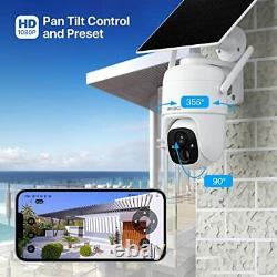 Solar WiFi Wireless Camera Outdoor SV3C 355 Pan& Tilt Home WiFi Security Cam