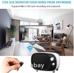 Spy Camera WiFi Hidden Cam Bluetooth Speaker 1080P Remote View Indoor Security