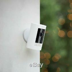Stick up cam wireless indoor/outdoor standard security camera in white ring